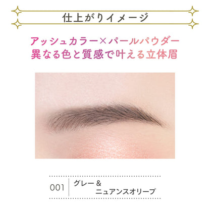 Blend Berry 3D Eyebrow Color 001 Gray and Nuance Olive