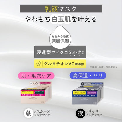 Hadabisei Rich Milk Mask 7 Sheets for Japanese Skincare