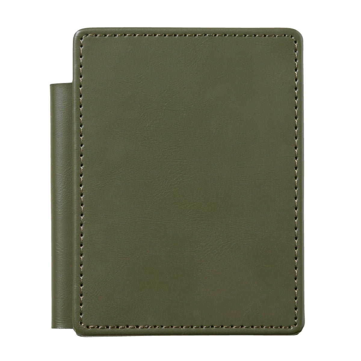 Kingjim Slide Memo Pad Leather Fest U A7 Olive Synthetic Leather