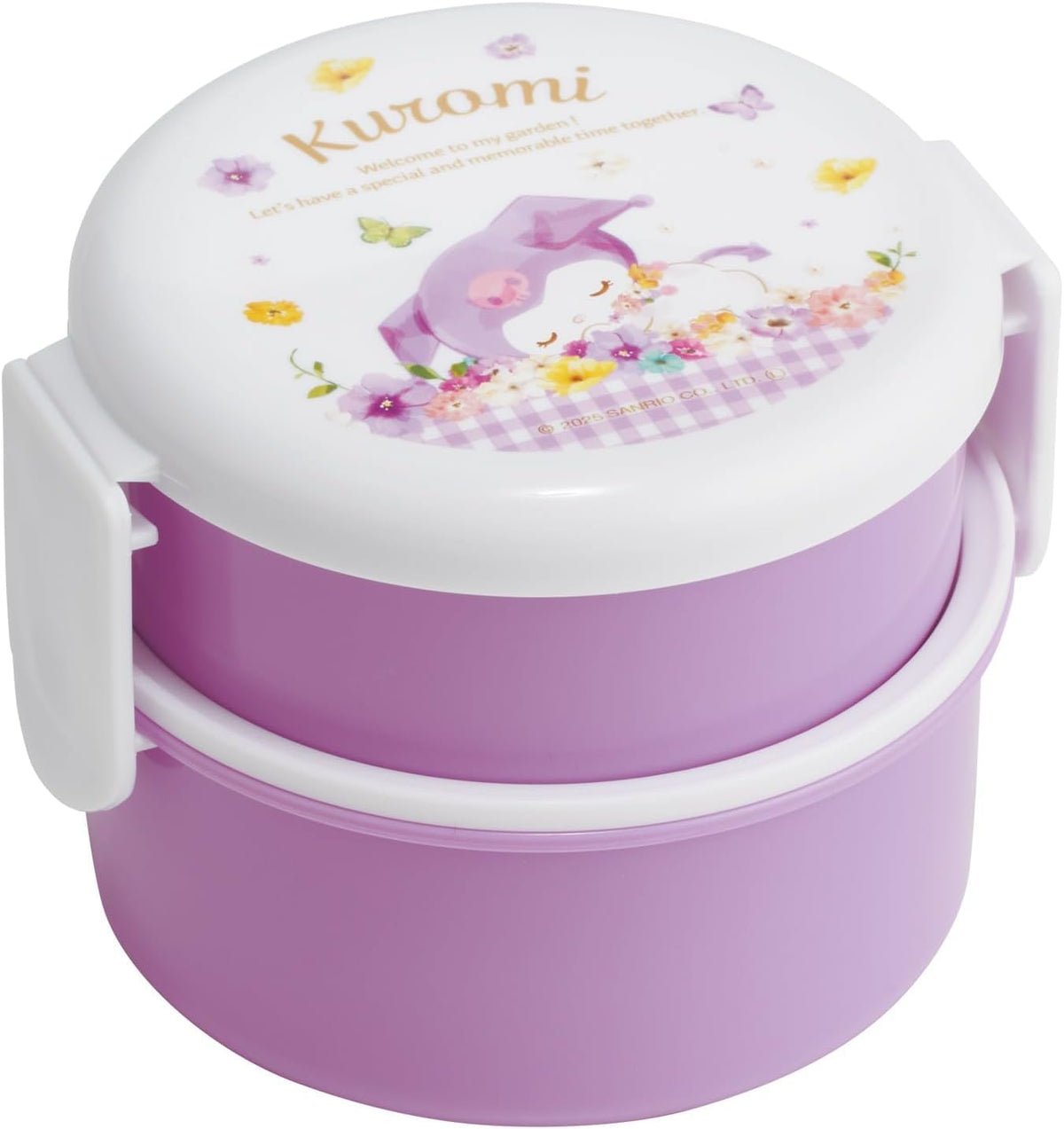 Skater Round Bento Box 500ml with Fork Japanese Design for Girls
