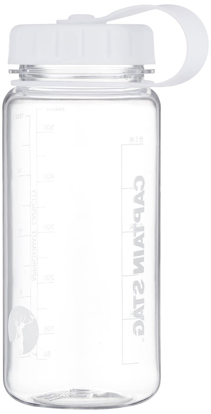CAPTAIN STAG Water Bottle 550ml with Rice Measurement White