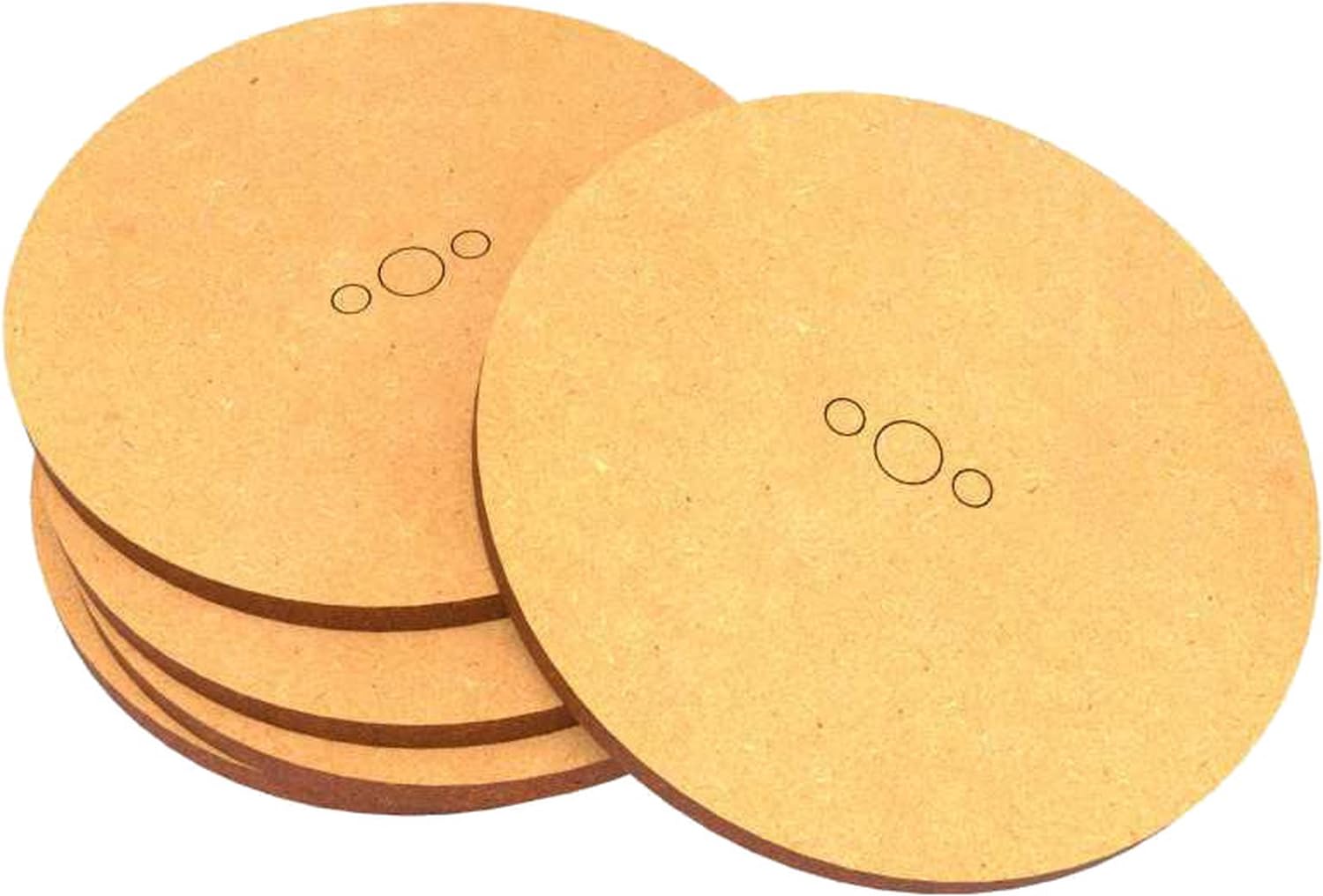 Green Stuff World Round Base Set 60mm for Diorama Display 5 Pieces