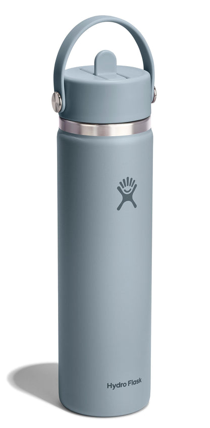 Hydro Flask Wide Mouth Flex Straw 24oz in Shell Gray