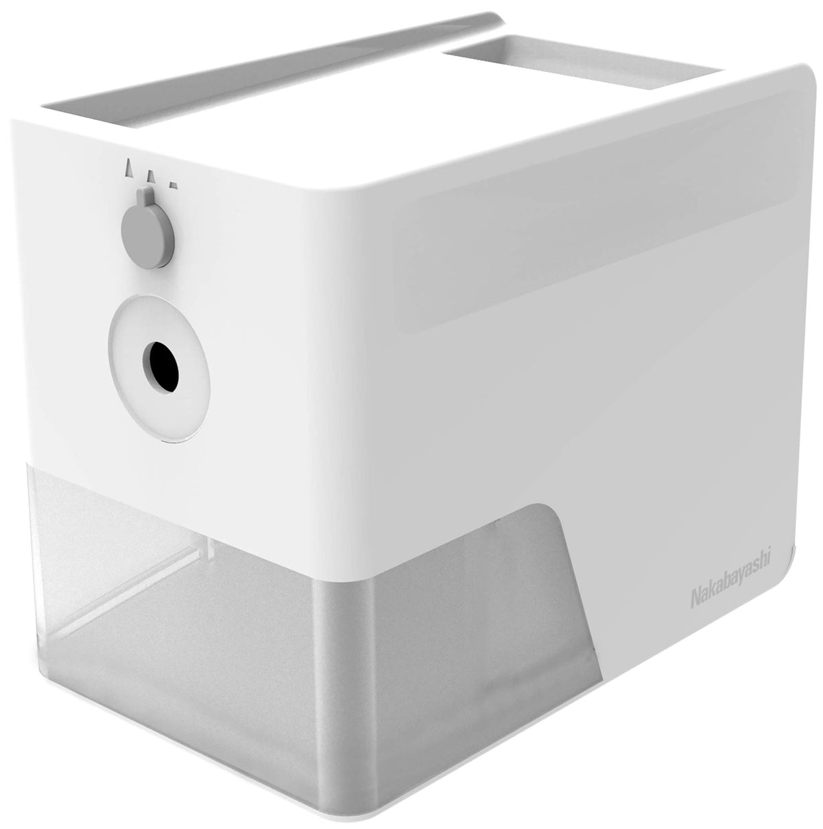 Nakabayashi Electric Pencil Sharpener Slim Tray Type DPS-601KW White