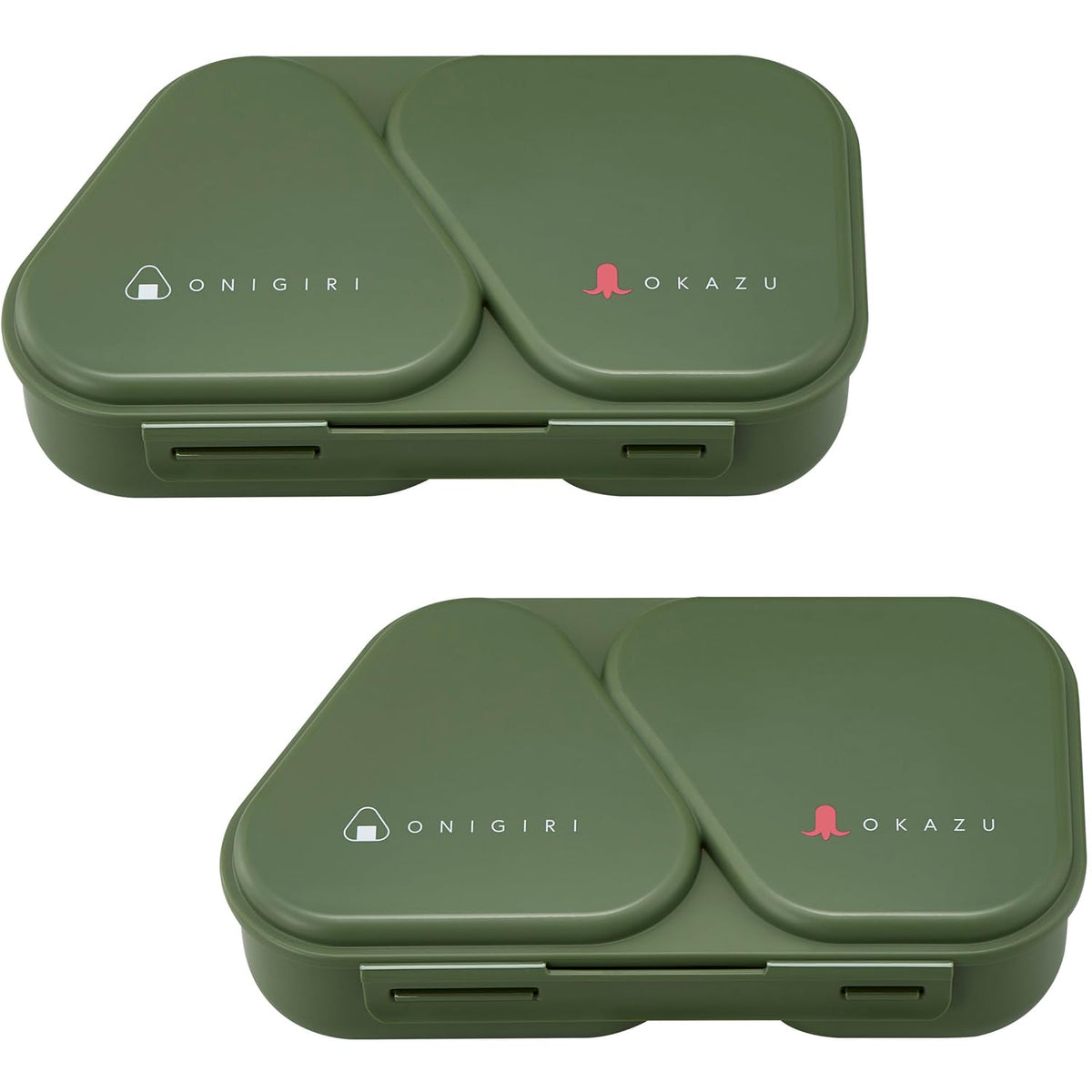 OSK Onigiri Lunch Case Set 465ml Japanese Bento Box for Easy Meals