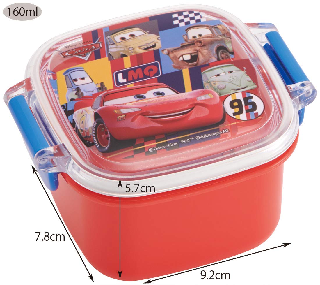 Skater Mini Bento Box 160ml Featuring Disney Cars for Kids