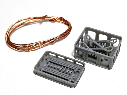 BSK Model 1/35 WWII German Tiger I Tank Tow Cable Set with Holder and Cleaning Rod