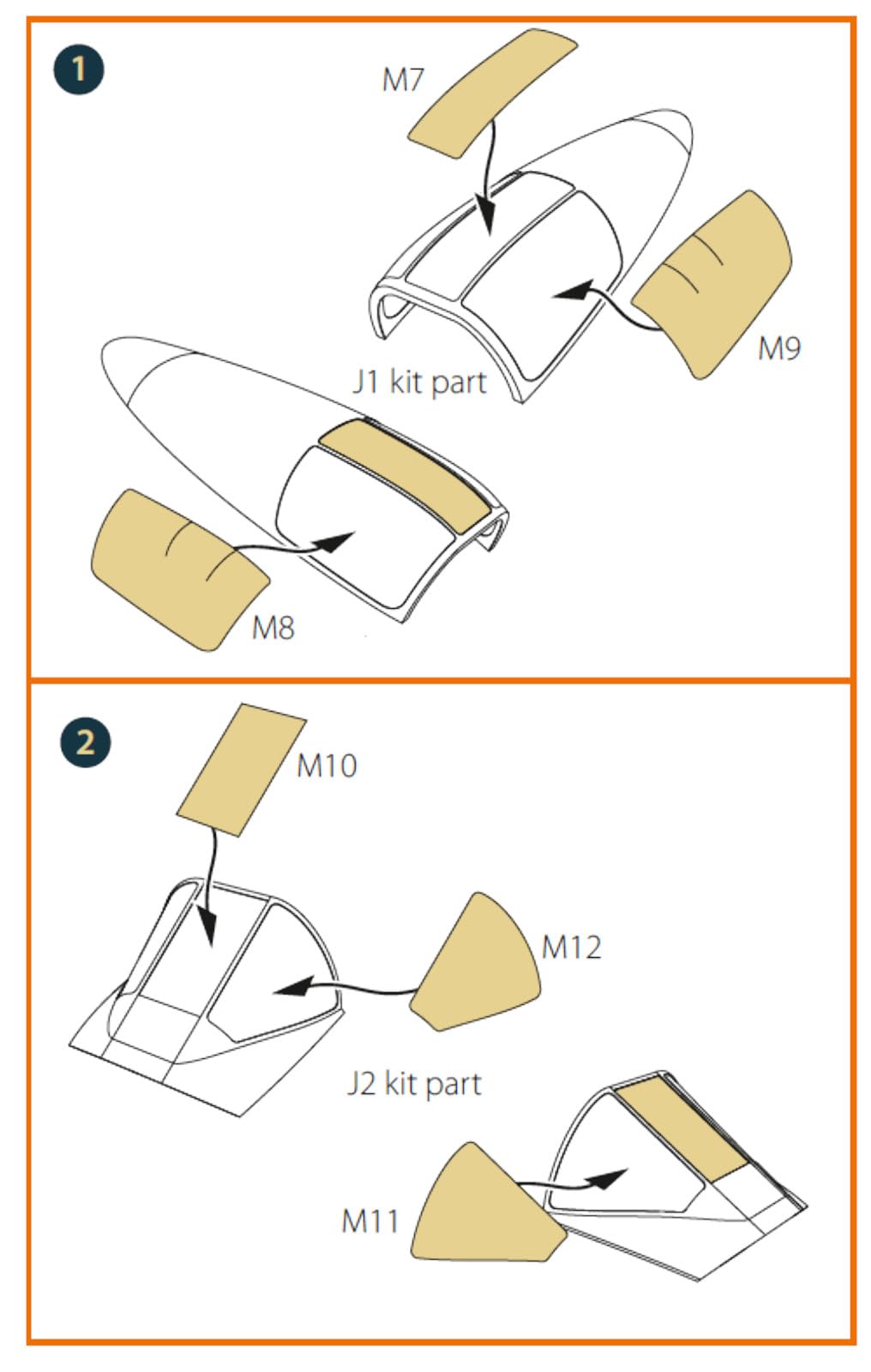 Clear Prop 1/72 A2D-1 Skyshark Paint Masking Seal for Model Kits