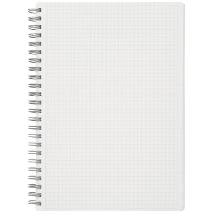 Maruman A5 Utoka Ring Notebook with 4mm Grid Light Blue