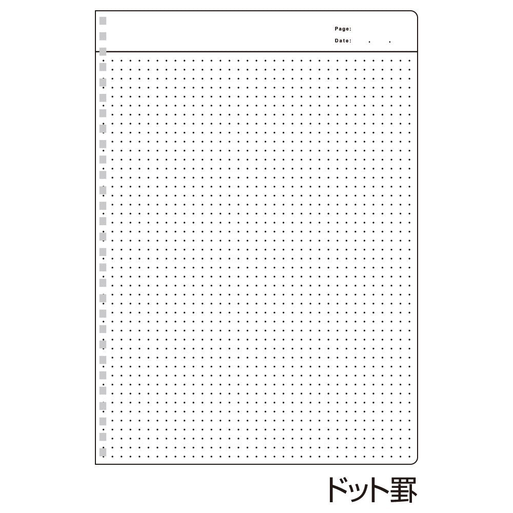 Kyokuto Ring Notebook B5 Dot Grid Silver for Everyday Use