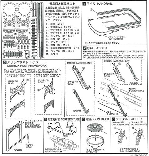 PIT-ROAD 1/700 Japanese Navy Passenger Ship Etching Parts Set PE127