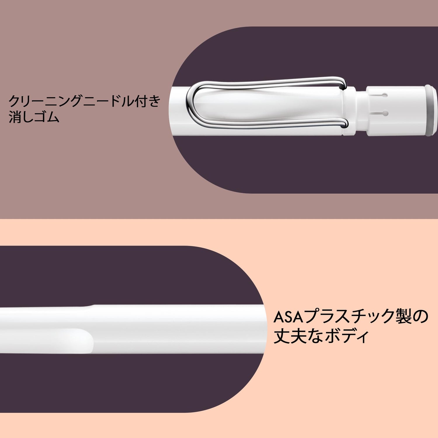 LAMY Safari White Pencil Ergonomic Grip for Comfortable Writing