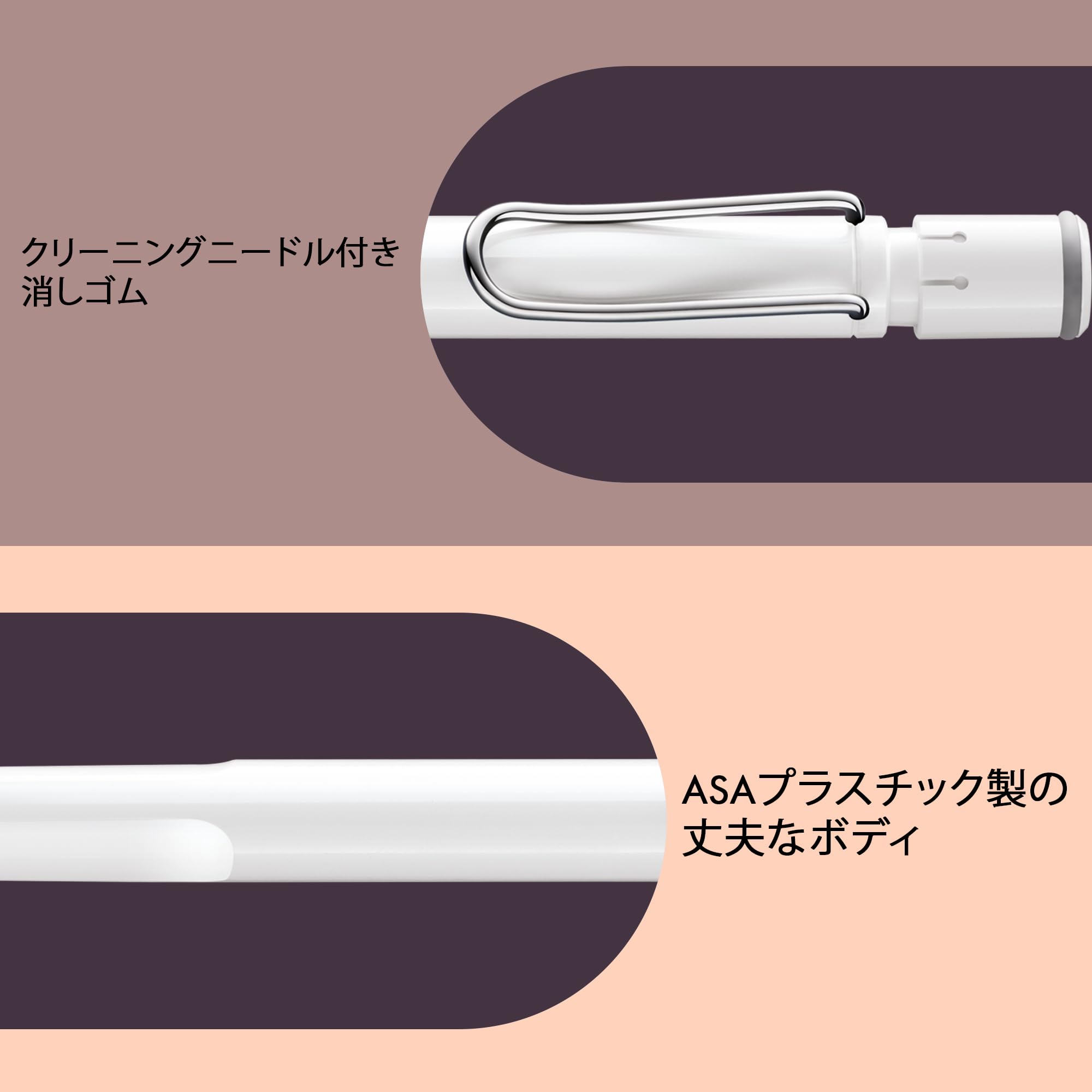 LAMY Safari White Pencil Ergonomic Grip for Comfortable Writing