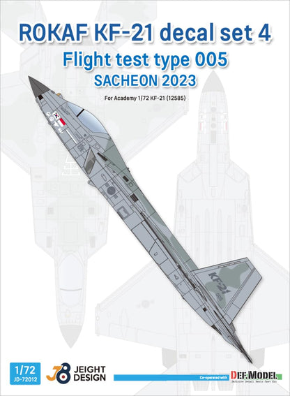 DEF.MODEL 1/72 Scale Decal Set for Korean Air Force KF-21 Boraem