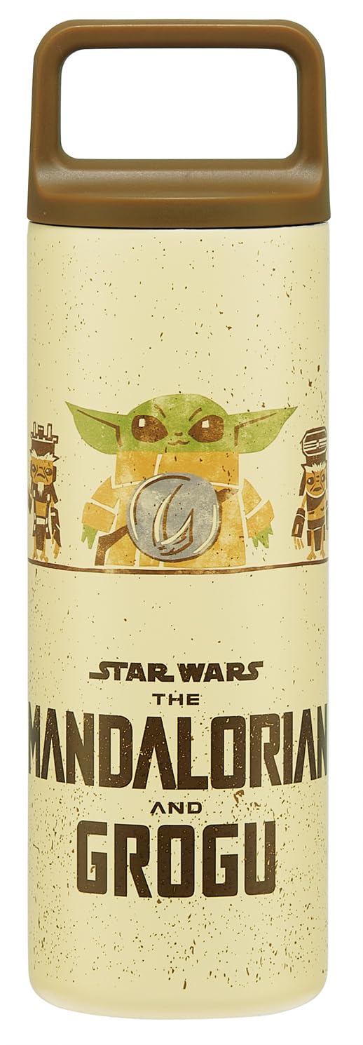 Skater Square Handle Stainless Steel Water Bottle 450ml with Disney Star Wars Design
