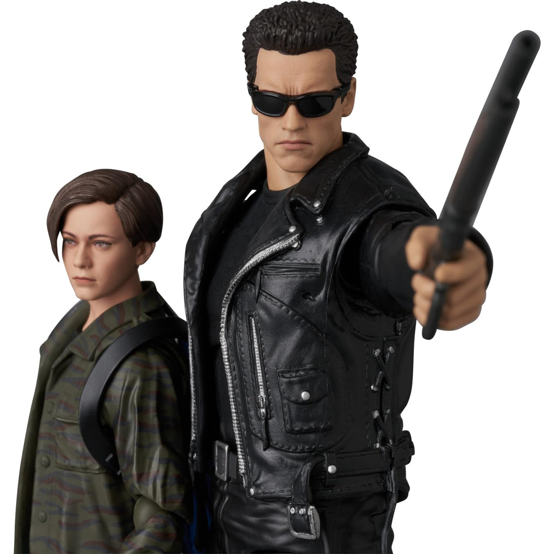 MEDICOM TOY MAFEX No. 280 Terminator 2: Judgment Day T-800 (T2 Ver.) &amp; John Connor, Approx. 160mm/130mm, Painted Action Figure