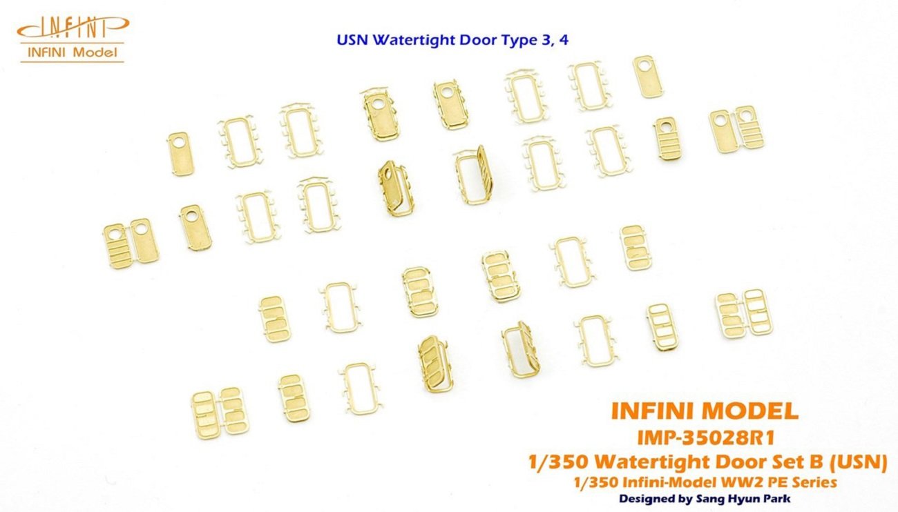 Infini Model 1/350 Scale WWII US Navy Watertight Door Etching Parts