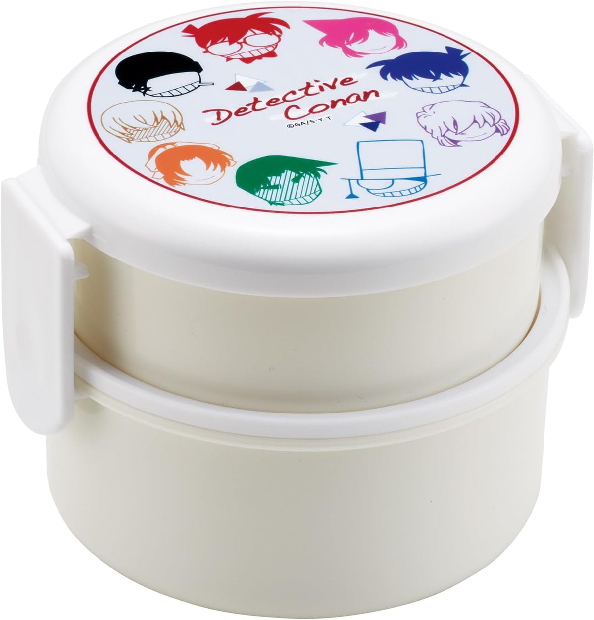 Skater Round Lunch Box 500ml with Fork Made in Japan