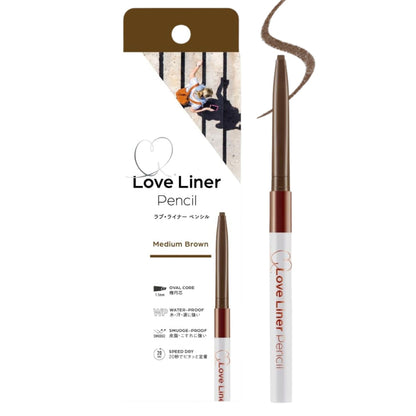 LoveLiner Cream Fit Pencil R Medium Brown for Effortless Eyeliner Application