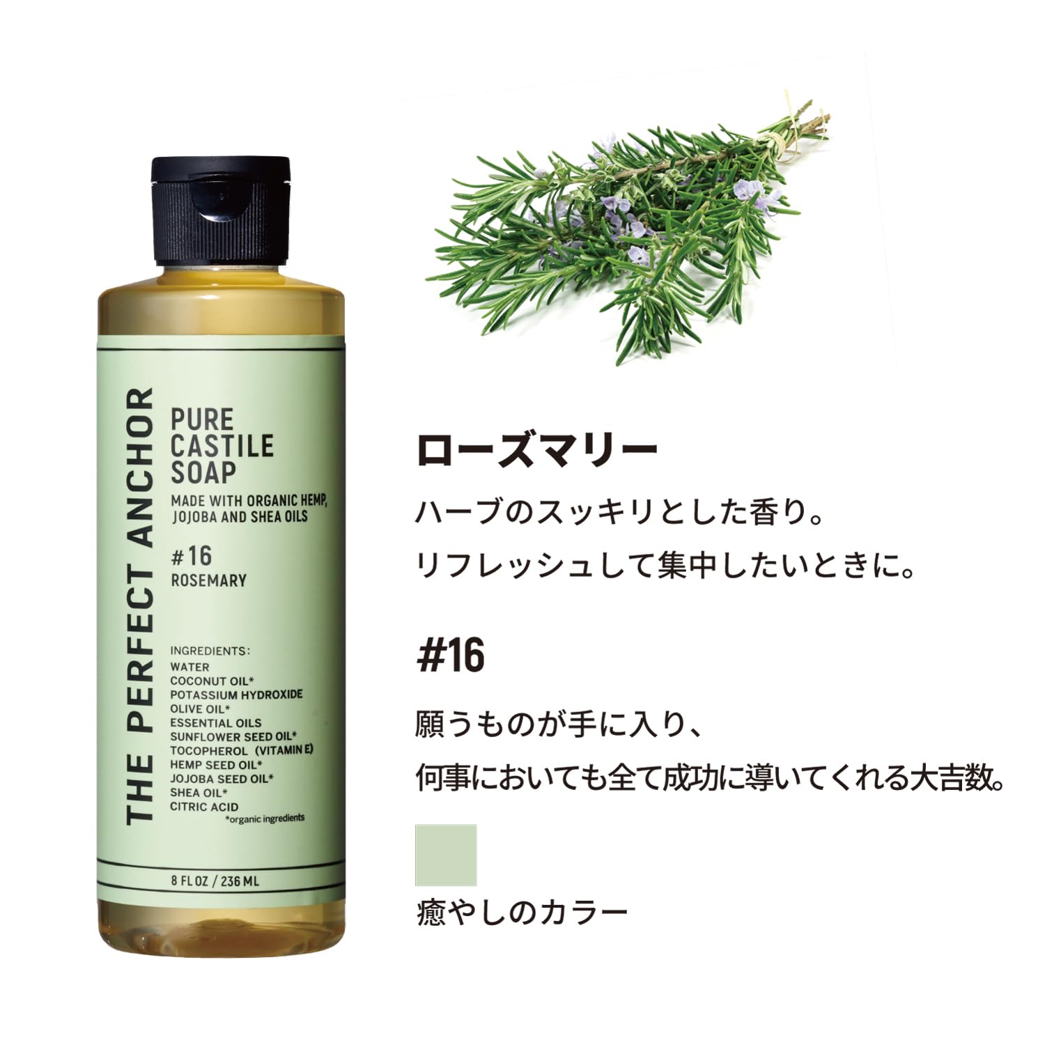 The Perfect Anchor Rosemary Cleansing and Body Wash 236mL