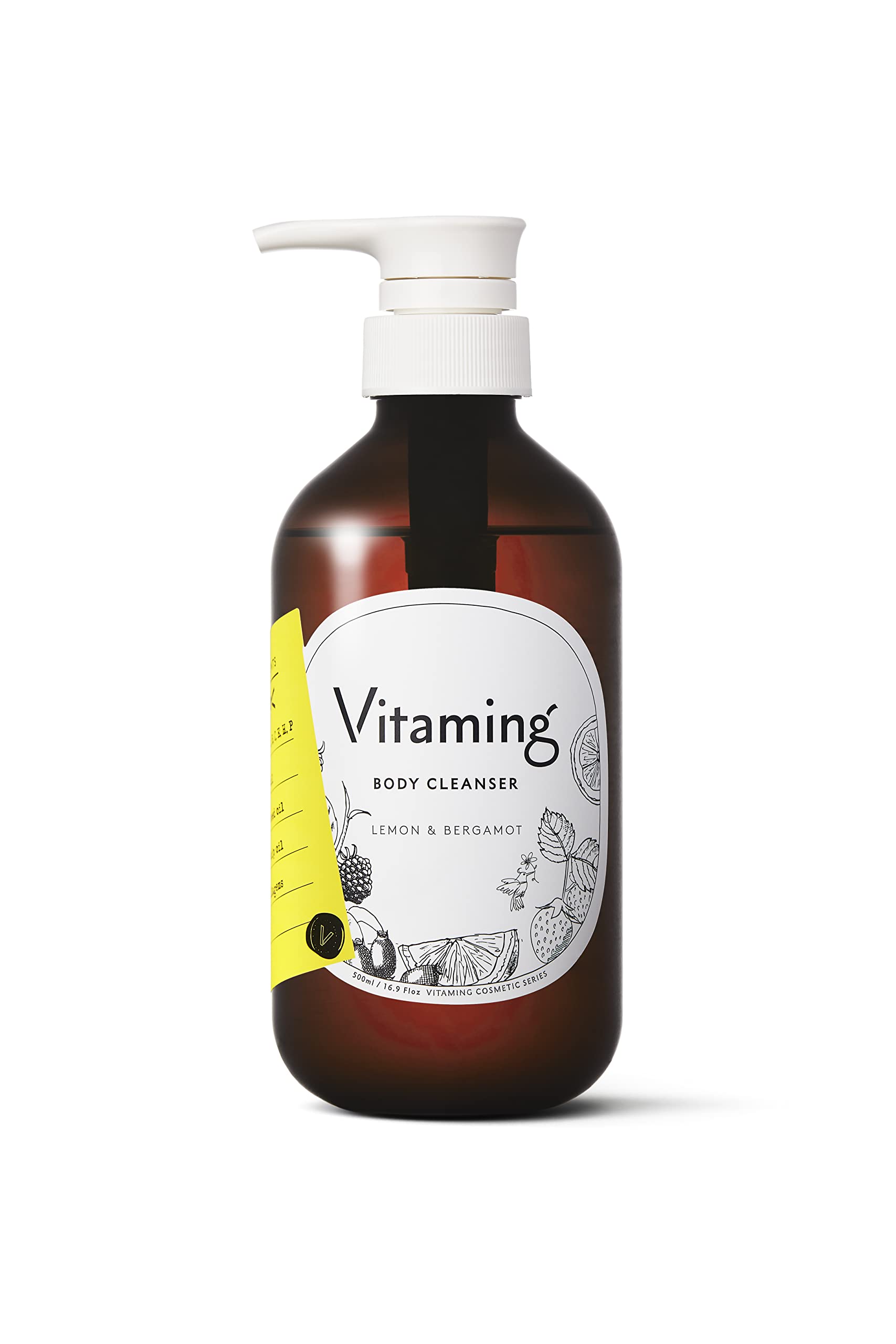 Vitaming Body Soap 500ml with Lemon and Bergamot Fragrance