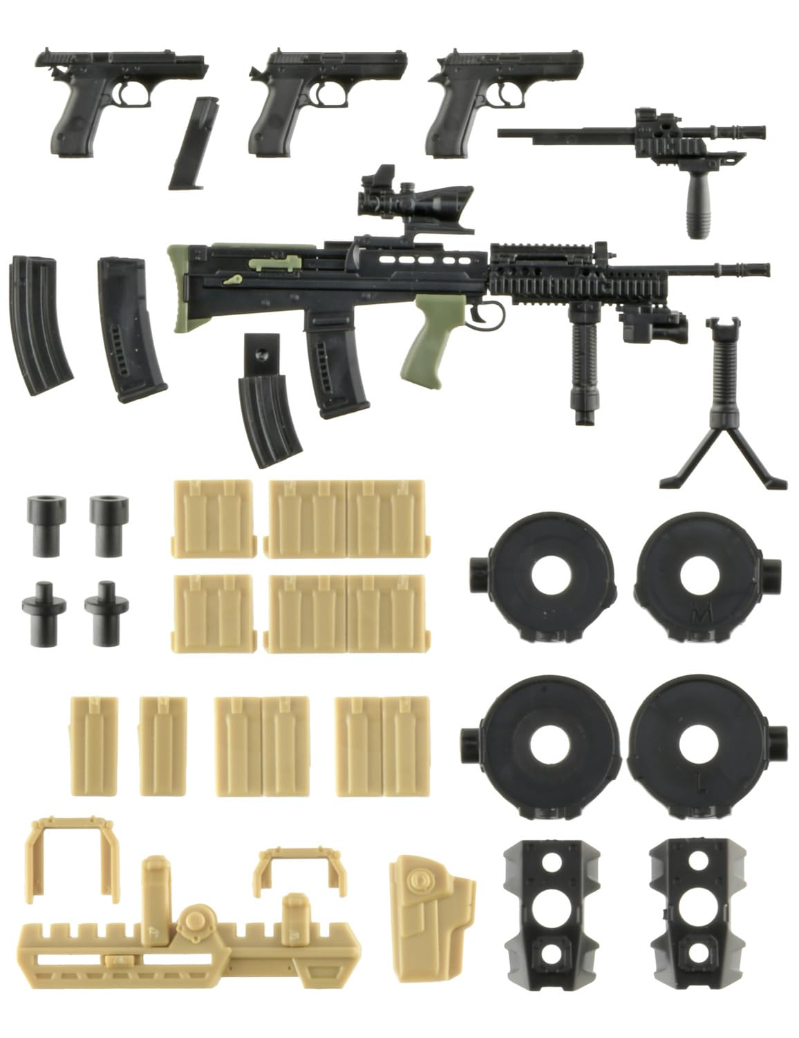 TOMYTEC 1/12 Little Armory LA-MD01 Assault Rifle Kit Unpainted