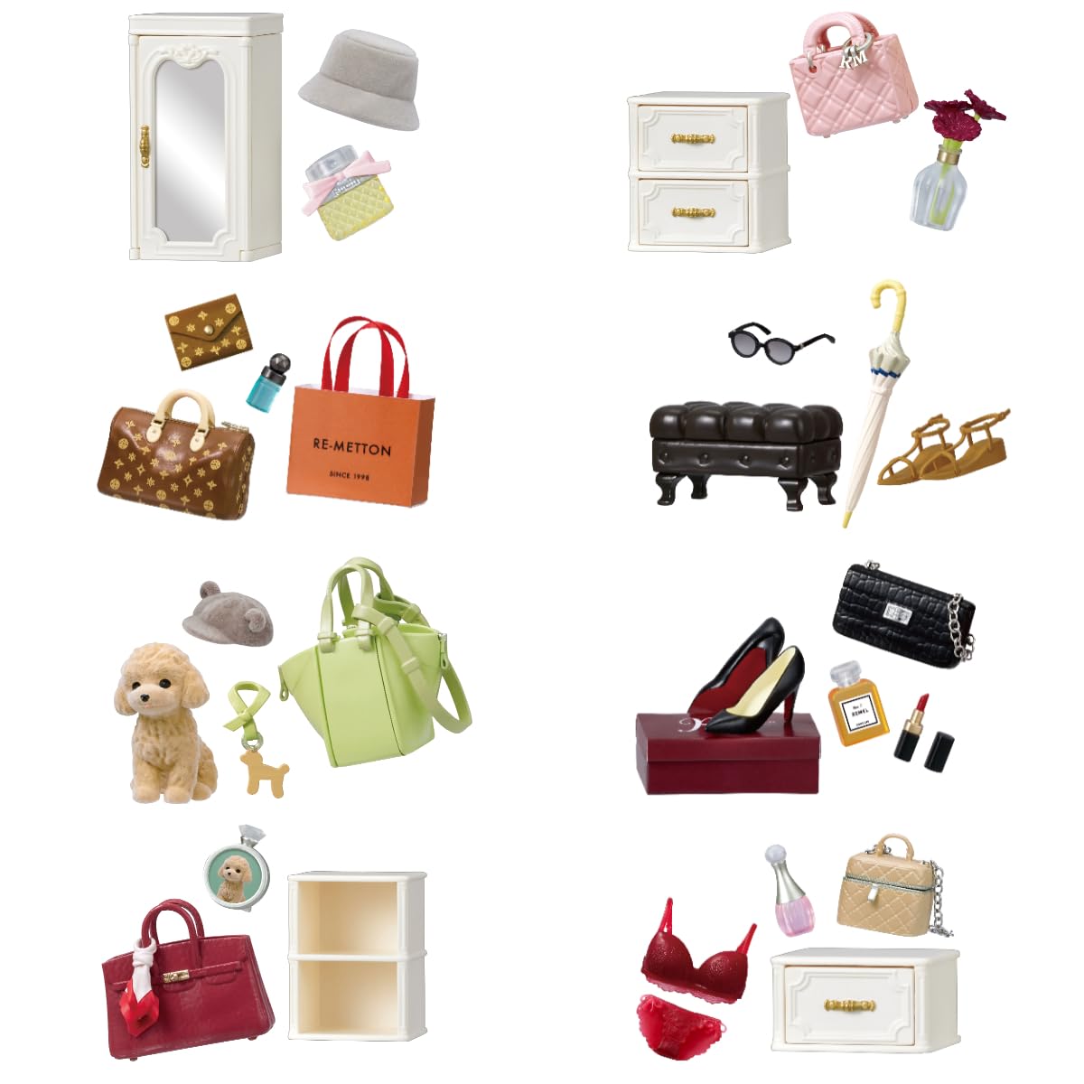 RE-MENT My Sweet Closet Miniature Collectible Figure Set Made in Japan