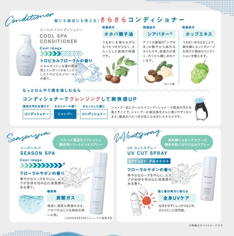 Mintbell Cool Spa Conditioner 250ml with Refreshing Mint