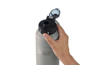 Coleman(コールマン) 真空断熱スポーツボトル/1.1L(グレー) 水筒 保冷 直飲み スポーツドリンク対応 ワンタッチオープン ハンドル付き セラミック加工
