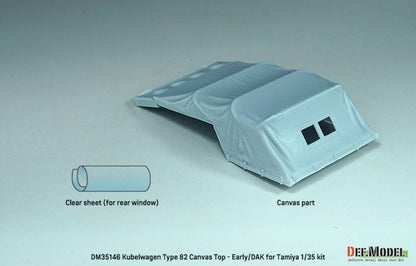 DEF.MODEL 1/35 WWII German Kubelwagen Type 82 Canvas Set