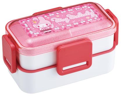 スケーター(Skater) 弁当箱 ふわっと盛れる ランチボックス 2段 600ml 食洗機対応 レンジ対応 日本製 サンリオ マイメロディ スクール PFLW4-A