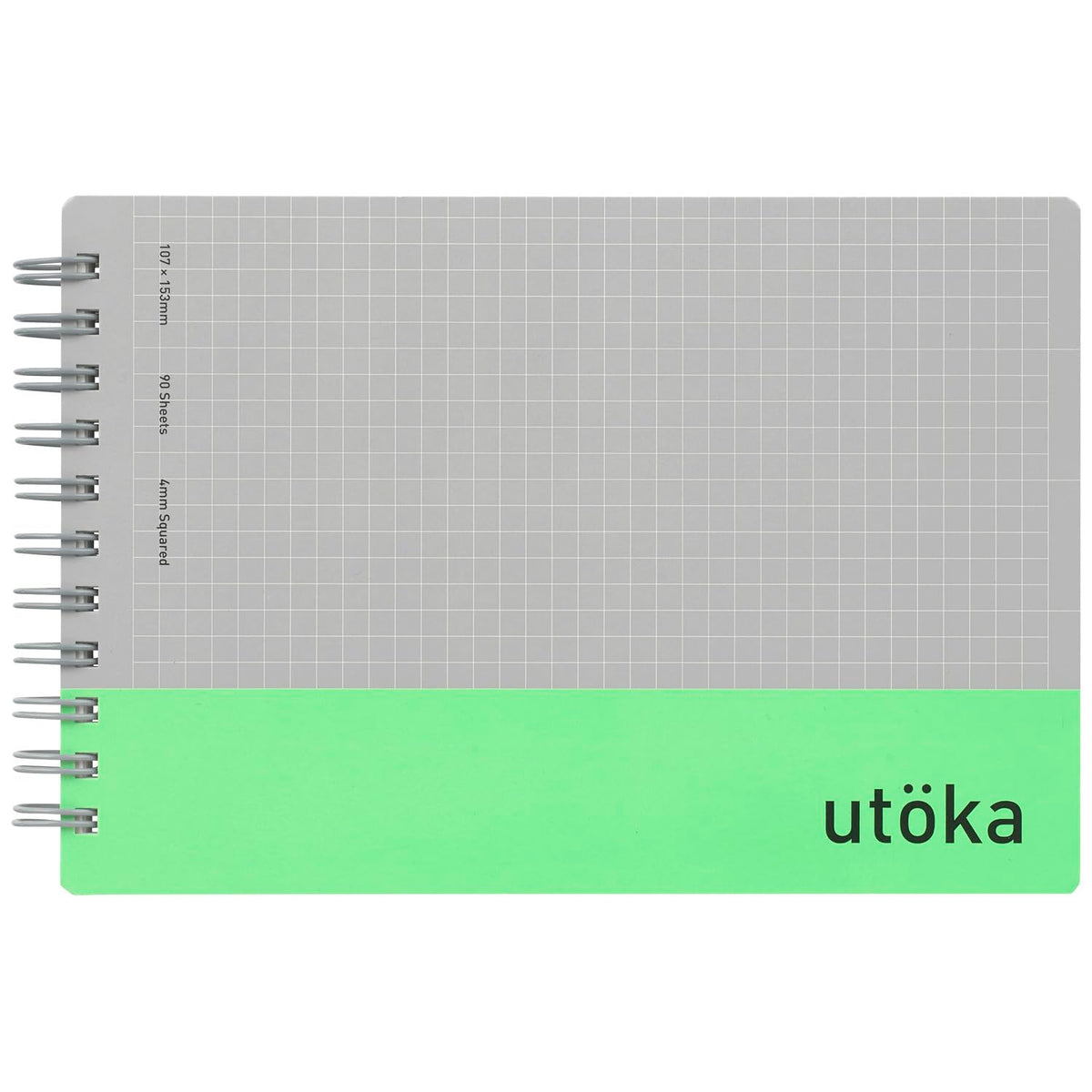 Maruman Pocket Size Ring Notebook with 4mm Grid Light Green
