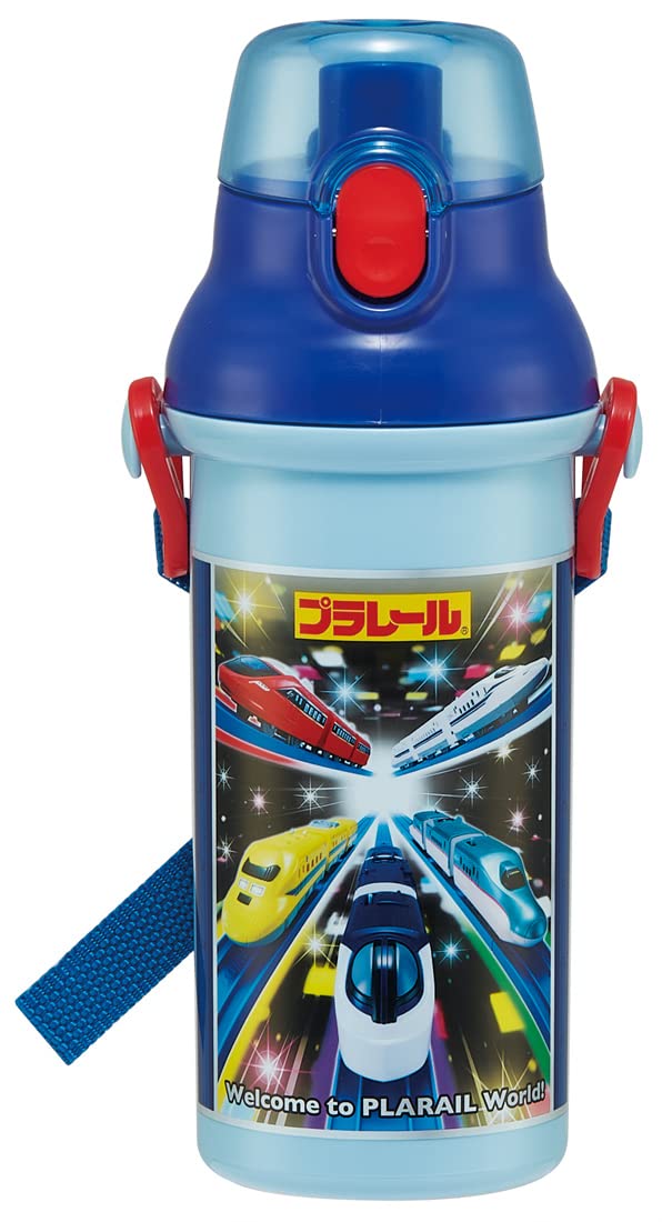Skater Kids Water Bottle 480ml Easy Drink Plastic Made in Japan