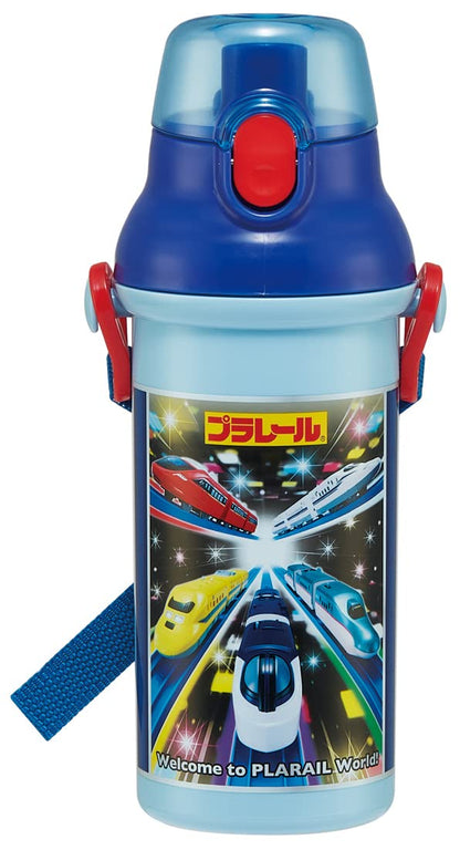 Skater Kids Water Bottle 480ml Easy Drink Plastic Made in Japan