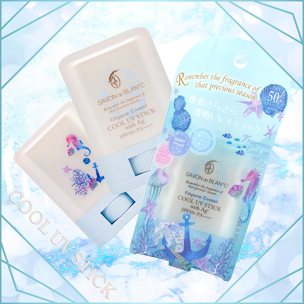 JV SAVON de BLAN°C Cool UV Stick 15g SPF50+ PA++++ for Daily Protection
