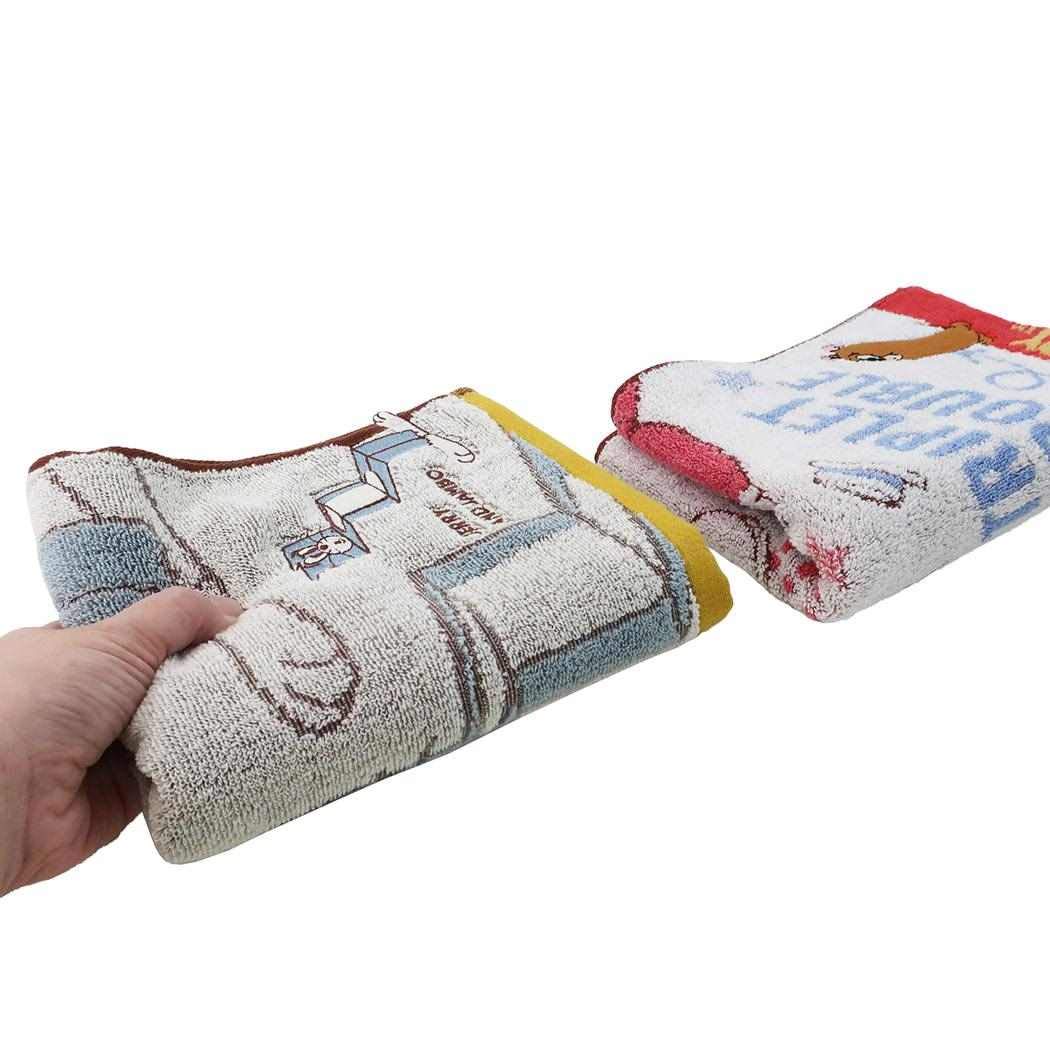 Marushin Face Towel Tom and Jerry Embroidered Cotton Antimicrobial 2 Sizes