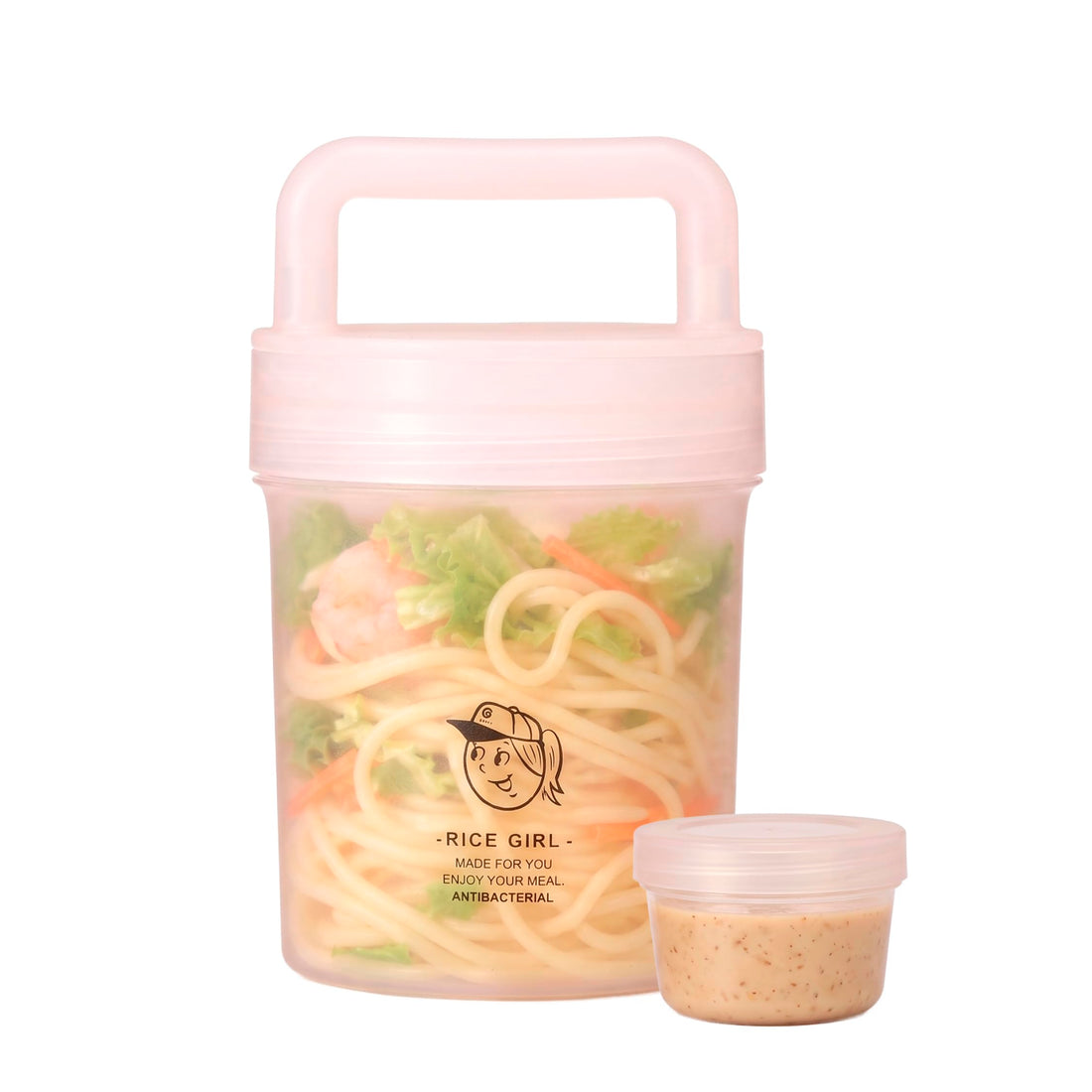 CB JAPAN Boîte-repas bouteille Rice Girl avec accumulateur de froid, rose, 560 ml