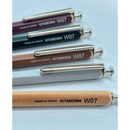 Hokusei Pencil Mechanical Pencil W07 0.7mm Wood Grain Design