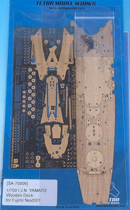 Tetra Model 1/700 Scale Yamato Battleship Wooden Deck Parts Set