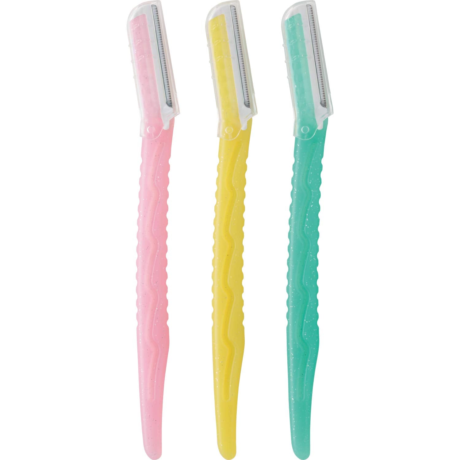 FEATHER Facial Razor Set for Sensitive Skin with Guard 3 Count