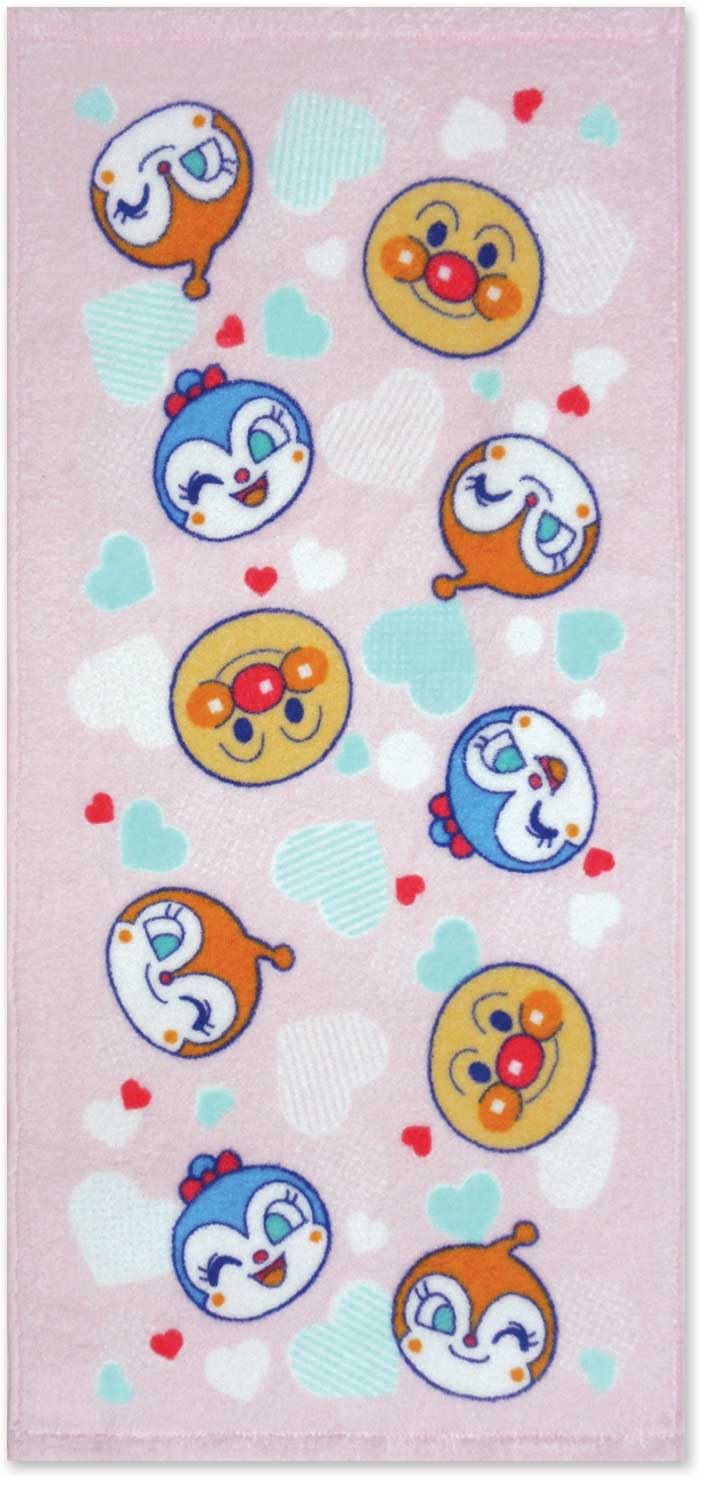 Nasuto Corporation Anpanman Face Towel Pink for Kids