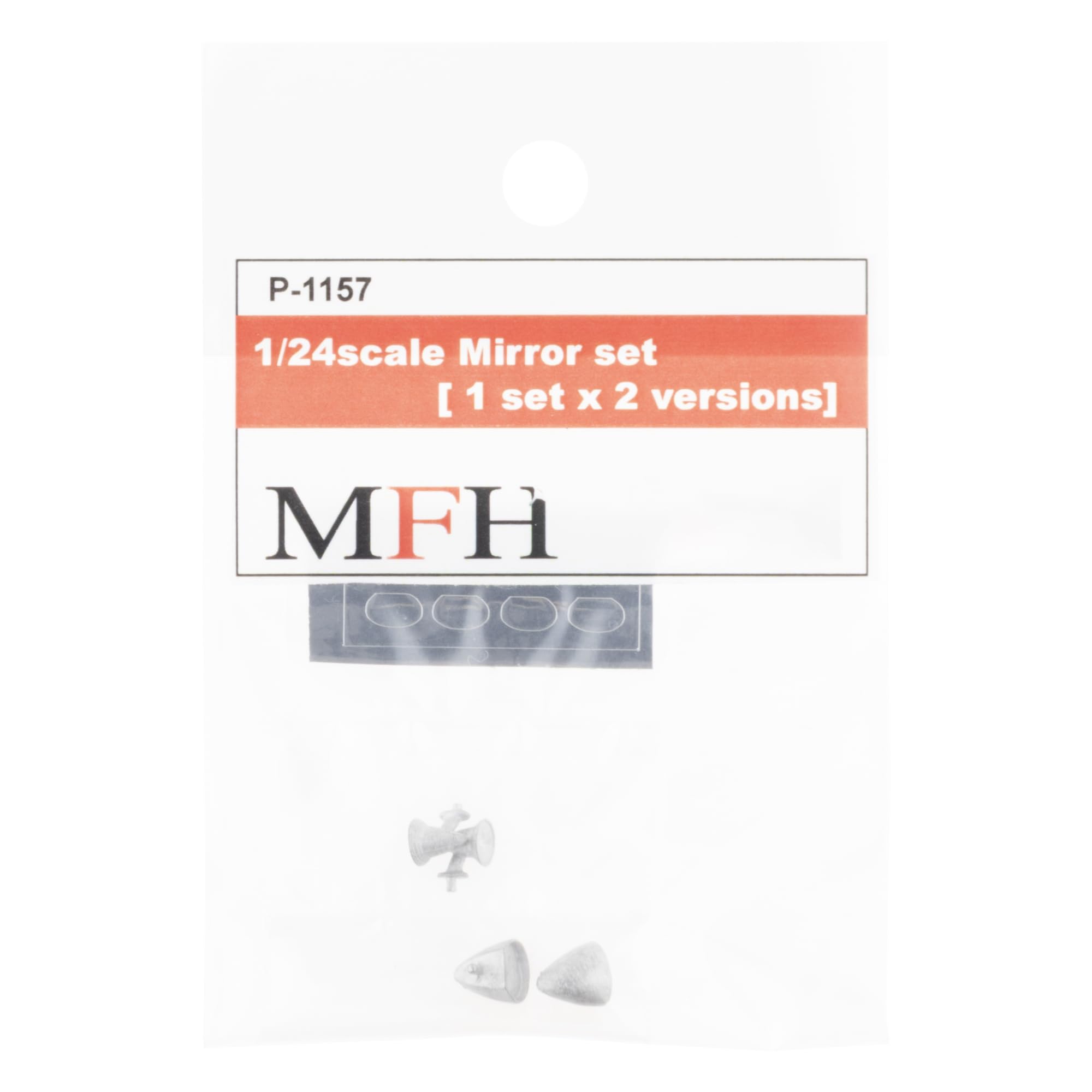 Model Factory Hiro 1/24 Scale Mirror Set with Silver Seal