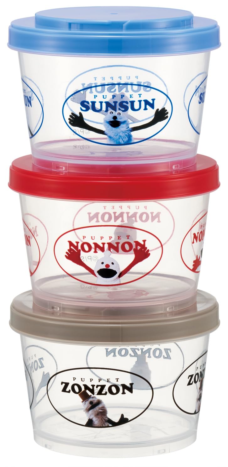 Skater Bento Box Jointed Container Set 240ml Dishwasher Safe