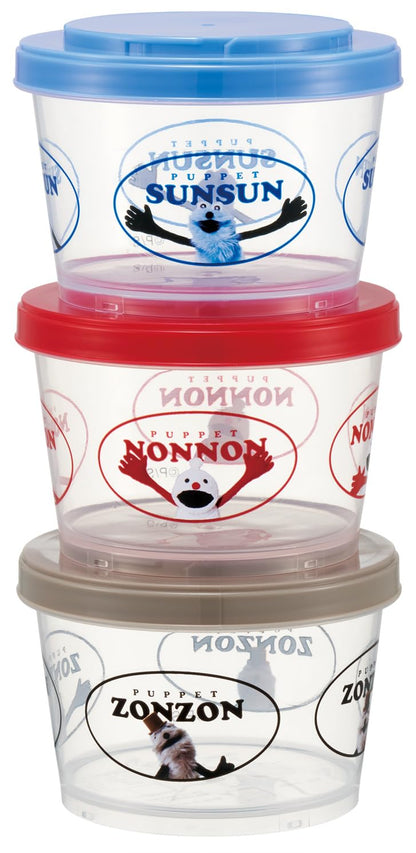Skater Bento Box Jointed Container Set 240ml Dishwasher Safe