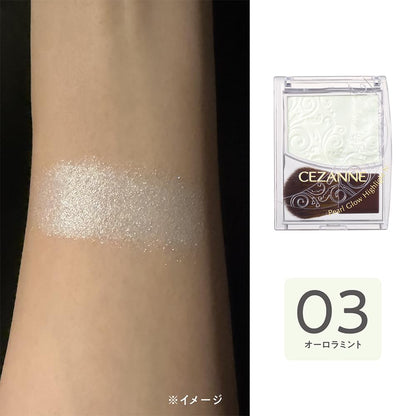 CEZANNE Pearl Glow Highlight N 03 Aurora Mint 2.5g