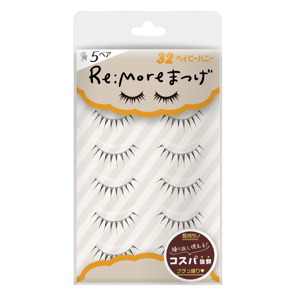 BN Rimoa Eyelashes RRME-32 Baby Honey 5 Pairs