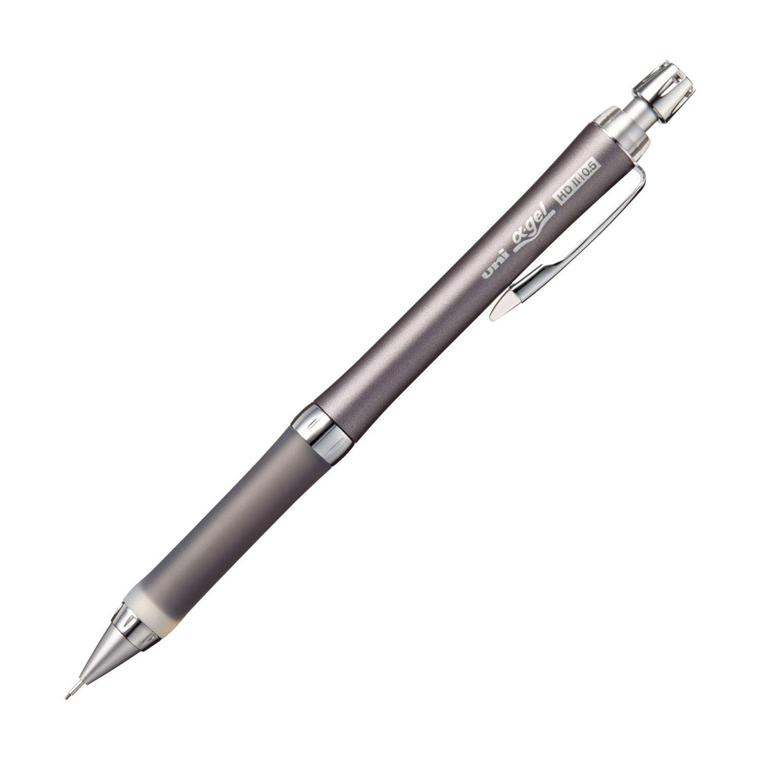 Mitsubishi Pencil Uni Alpha Gel Slim Mechanical Pencil 0.5mm Gun Metallic