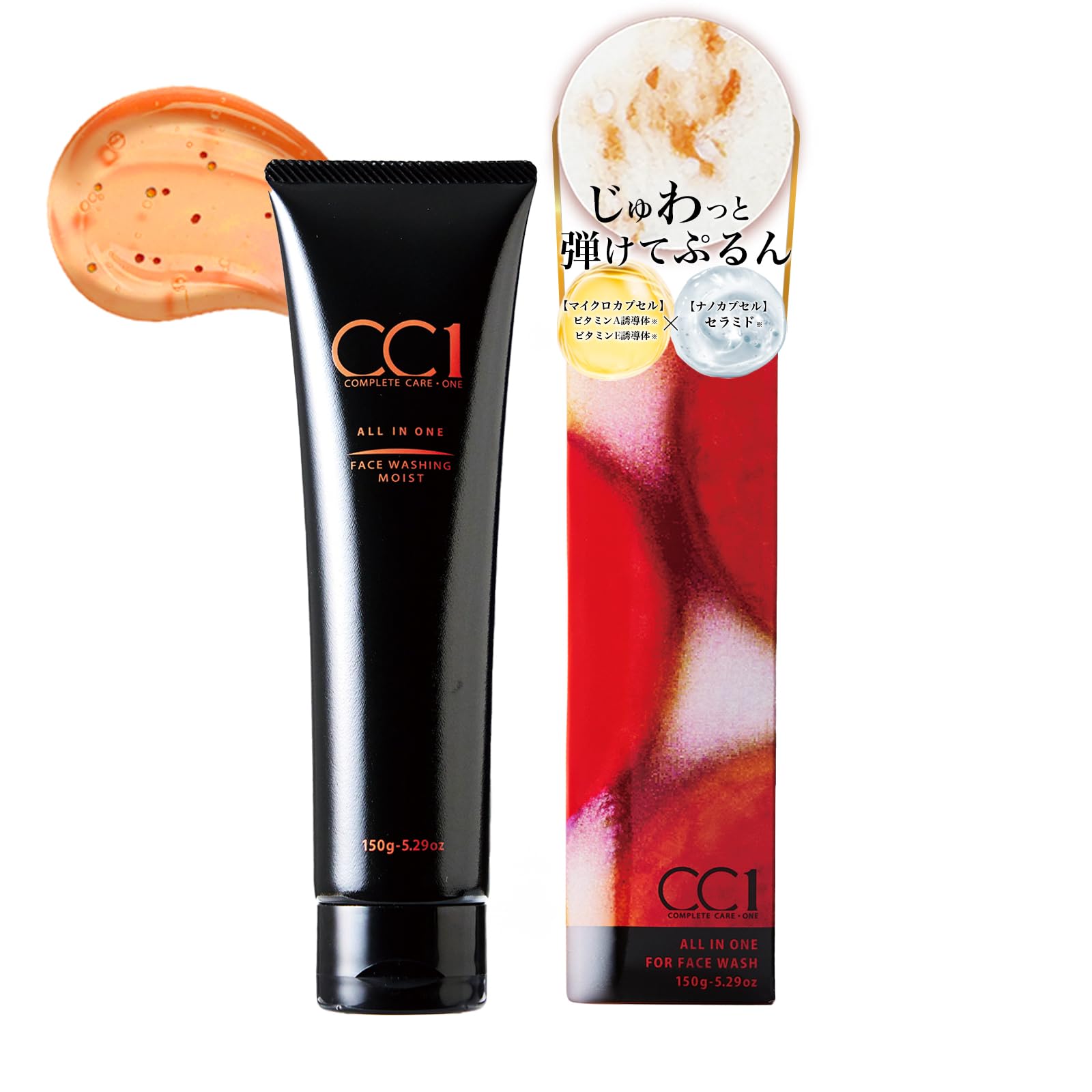 Prostaff Face Washing Moist 150g Gentle Gel Cleanser with Ceramide and Retinol