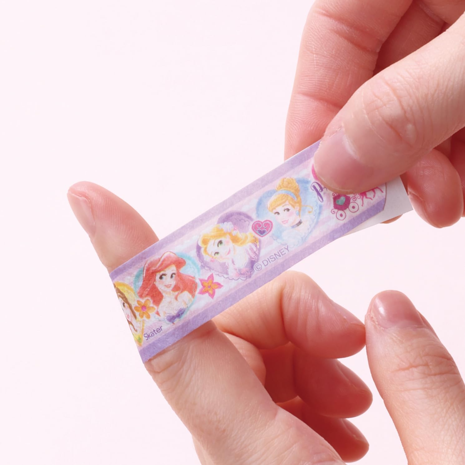 Skater Waterproof Bandages for Kids L Size 20 Count Disney Princess