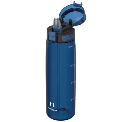 Super Sparrow Water Bottle 1L with Straw BPA-Free Tritan